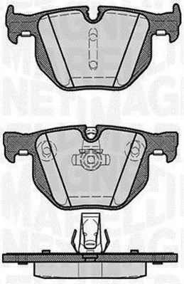 MAGNETI MARELLI Комплект тормозных колодок, дисковый тормоз 363916060161